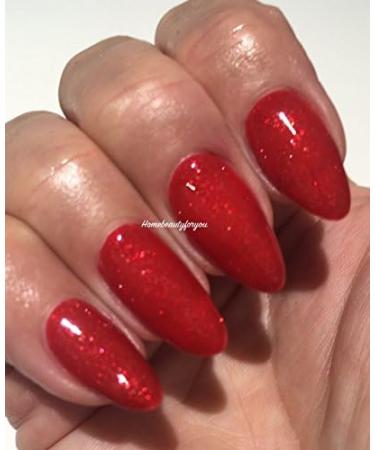 Bluesky Gel Nail Polish RED Glitter Sparkle Christmas Color A01 UV LED Soak Off 10ml - Buy Online on GoSupps.com