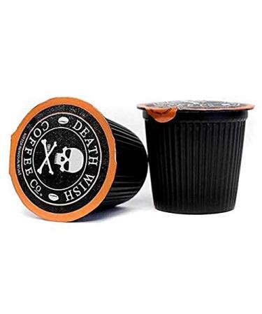 Death Wish Coffee Single Serve Pods - 50 Count - Dark Roast with USDA Certified Organic Fair Trade Beans - Buy Online on GoSupps.com