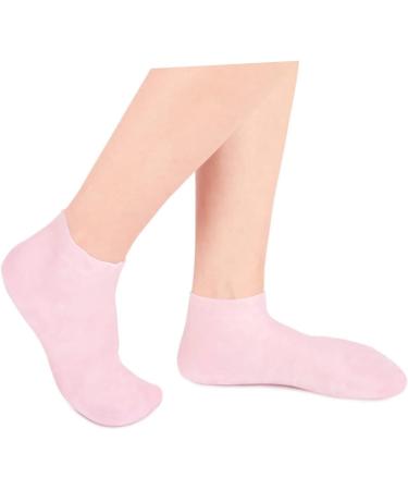 Housoutil 1 Pair Sock Foot Lotion Skin Gel Booties Gel Spa Stocking Dry Cracked Gel Knee Scooter Pad Feet Lotion Rejuvenate Moisturizing Foot Pink Wallet Sebs Heel Miss 22X8.5X1cm - Buy Online on GoSupps.com