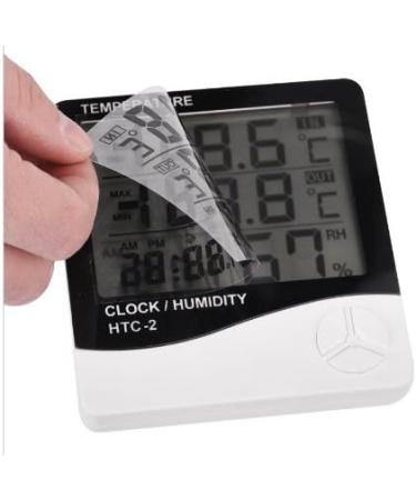 YARUIFANSEN Electronic Temperature Humidity Meter Digital Thermometer Hygrometer Weather Station Alarm Clock - Buy Online on GoSupps.com