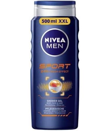  NIVEA MEN Nivea Men Shower Gel for Body Face and Hair Sports Bottle Pack of 3 (3 x 500 ml) - Buy Online on GoSupps.com