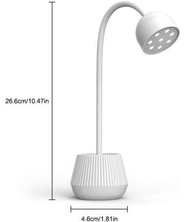 dijiusidy Nail Dryer Flexible Gooseneck Adjustable LED Hands-free Manicure Polish Gel Lamp Lighting Home Fingernail Light Direct Power - Buy Online on GoSupps.com