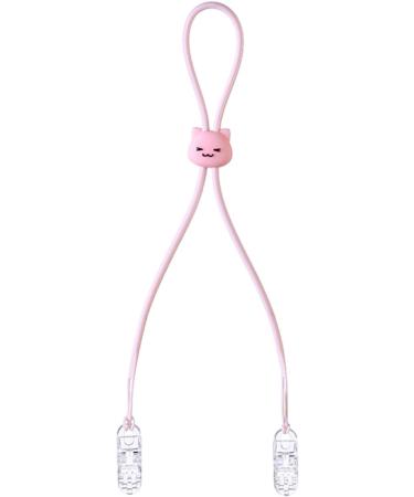 Shakven Bib Holder Cute Bear Napkin Holder Chain Clip Bibs Napkin Clip Lanyard Neck Strap Bib Clips Cultivate Self-Feeding Habits Baby Dining Clothing Protector Pink - Buy Online on GoSupps.com