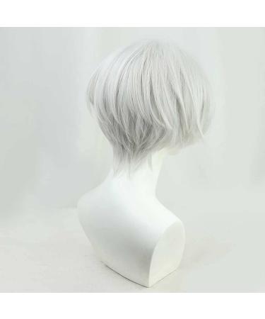 Maoma Cosplay Wig for Tokyo Revengers Izana Kurokawa | Silver Gray Synthetic Wig with Free Cap | Perfect for Halloween & Everyday Cosplay - Buy Online on GoSupps.com