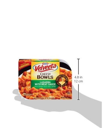 Velveeta Cheesy Bowls Lasagna with Meat Sauce - Creamy Cheese Sauce Topping - 9 oz Microwavable Meal - Buy Online on GoSupps.com