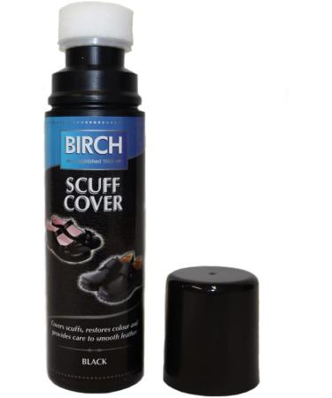 Birch Scuff Cover Black 75ml - High Pigment Wax Shine Shoe Polish Instant Shine Liquid Shoe Boot Paste - For Smooth Leather - Work Casual and Dress Shoes BLACK - Buy Online on GoSupps.com