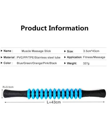 FC Fancy Massage Muscle Scooter - Trigger Point Manual Massage Device for Pain Relief & Body Regeneration | Perfect for Legs Back Neck & Arms - Blue - Buy Online on GoSupps.com
