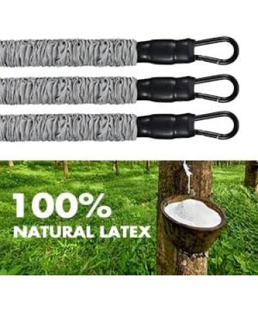 Ankle Resistance Bands Set with Cuffs | Glutes & Legs Workout Equipment | Grey | For Home Gym | Men & Women - Buy Online on GoSupps.com
