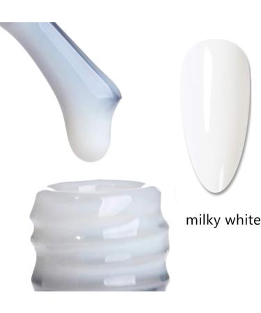 MEMEDA Milky White Nude Gel Nail Polish - 0.27 fl oz | Long-Lasting Formula - Buy Online on GoSupps.com