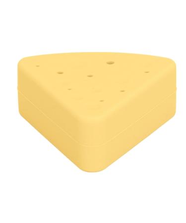 Triangle Powder Puff Storage Box | Portable Silicone Makeup Sponge Holder | Breathable Double-Sided Travel Bag (Yellow - Buy Online on GoSupps.com