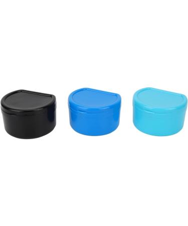 Verdant Touch Retainer Case | Robust Waterproof Denture Box | 3-Piece Portable Oral Clinic Storage - 11.9 x 6.1 x 3.1 cm - Buy Online on GoSupps.com