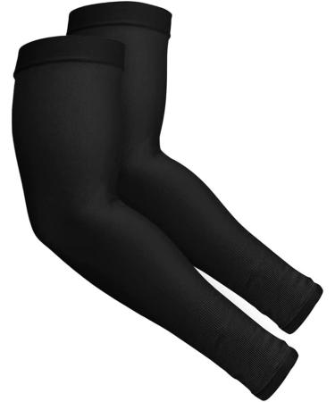 Ruiuzioong Slipproof Arm Warmers for Men & Women - Perfect for Running Cycling Hiking Golf & Basketball - 1 Pair Black - Buy Online on GoSupps.com