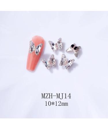 3D Nail Art Rhinestone Crystal AB Butterfly Charms Sparkle Nail Decoration Jewerlry Hand Craft DIY Accessories (MJ14) - Buy Online on GoSupps.com