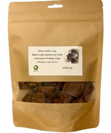  Generisch Black Porling (Phellinus nigricans) 100 g - Dried wild mushroom for tea and decoction - Buy Online on GoSupps.com