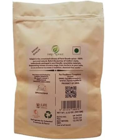 Farm Royale Kasoori Methi||100gm||100% Pure and Natural||Shudh||Handpicked Material||Export quality - Buy Online on GoSupps.com