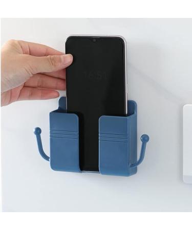 Wall-Mounted Mobile Phone Rack Remote Control Storage Box Charger Hook Line Charging Base Bracket (Blue 1) - Buy Online on GoSupps.com