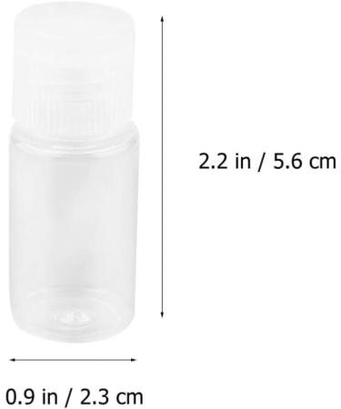 Fomiyes Transparent Travel Bottles - 24 Pack 10ml Squeeze Containers for Cream Liquid Soap & Detergent - Folding Lock Design for Women - Buy Online on GoSupps.com