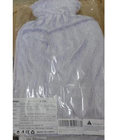 BOLEi 2L Hot Water Bottle with Luxury Faux Fur Cover - Leakproof Neck & Shoulder Pain Relief - Purple - Buy Online on GoSupps.com