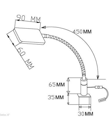 Kalb 4W LED Bedside Lamp Set of 2 - Matt Brass Reading Flex Lamps for Furniture - International Shipping - Buy Online on GoSupps.com