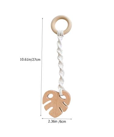 Alipis 4pcs Boho Newborn Ornament Set - Wooden Teething Rattles & Gym Pendants for Crib Decor & Playtime | Perfect Gift for Newborns - Buy Online on GoSupps.com