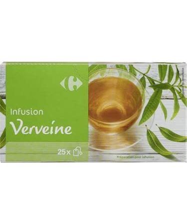 Carrefour 3 x CARREFOUR CLASSIC' verbena tea box of 25 sachets - 3 x 32.5g of French verbena tea (75 sachets)