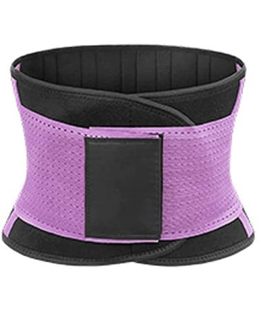 Lumbar support belts scoliosis breathable mesh design relief from back pain herniated disc sciatica lower adjustable support belts waist/belly purple XL