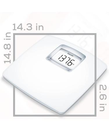 Beurer PS25 Digital Bathroom Scale - 400lb Capacity, XL Backlit Display - Buy Online on GoSupps.com