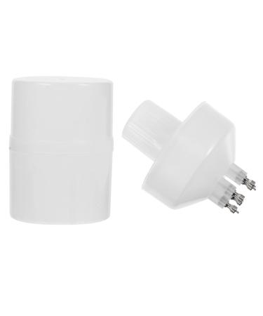 KOMBIUDA Flacon Compte-gouttes Applicateur Pour Teinture Cheveux Transparent Blanc Plastique Portable Usage Maison Salon Entretien Cheveux