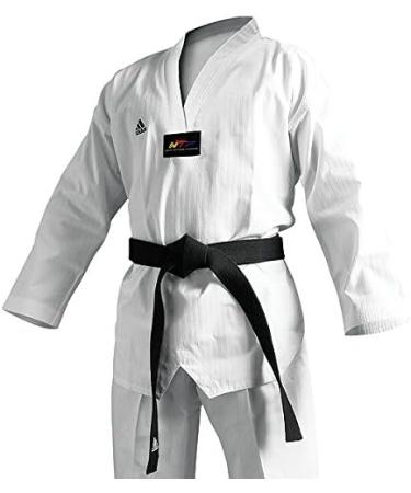 adidas Champion II Taekwondo Dobok Uniform - Black/Yellow V-Neck - Size 5 - Buy Online on GoSupps.com