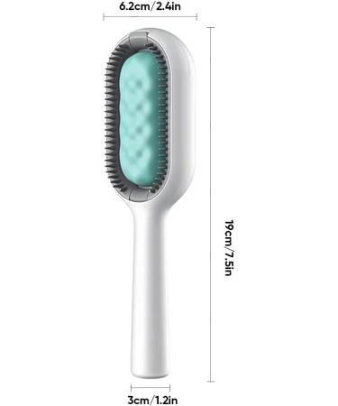 SXIIO 2-in-1 Animal Hair Removal Comb with Water Tank | Multifunctional Cat & Dog Brush for Undercoat Care Massage & Fur Cleaning - Ideal for Short & Long Haired Pets - Buy Online on GoSupps.com