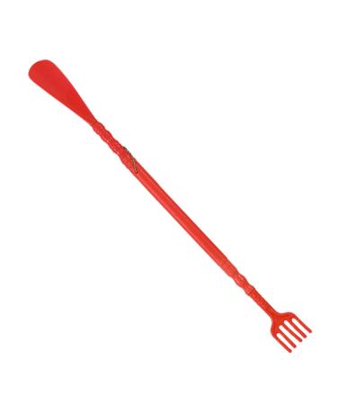 Back scratch shoe open - long handle back scratch claw - shoe open for pick -itching relief of portable Long handle for men women red