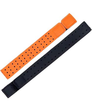 Fitspur replacement bracelet for heart rate knives soft heart rate bracelet compatible with OTF orange theory fitness adjustable bracelet (orange)