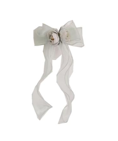 XIAHIOPT Pastoral Bowknot Flower Shapes Hair Clip Costume Hair Accessories for Women Spring Party -Slip Hairpins Green