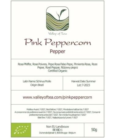Pink Peppercorns 50g for Grinder - Premium Peruvian Peppertree - Schinus Molle Spice - Buy Online on GoSupps.com