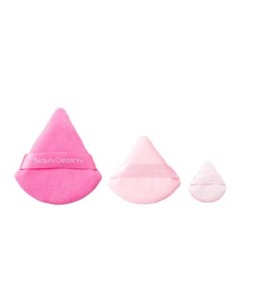 Buy Puff Puff The Perfect Trio | 3 PC Pink Triangle Makeup Puffs - Beauty Creations - Buy Online on GoSupps.com