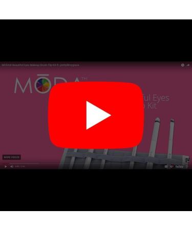 MODA Royal & Langnickel Travel Size Beautiful Eyes 7pc Makeup Brush Set with Pouch Includes - Angle Shader Crease Smudger Eye Shader Smoky Eye Brow Liner and Lash Comb Brushes Purple - Buy Online on GoSupps.com