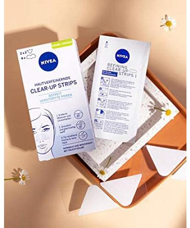 NIVEA Skin-Tanned Clear-Up Strips | 6 Face Cleaning Strips with Fruit Acid | Remove Blackheads & Impurities (2 Pack) - International Shipping Available - Buy Online on GoSupps.com