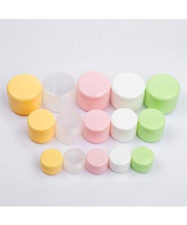 Tianzd 24-Piece 20ml White Plastic Empty Cream Can Set with Lids & Spatulas - Ideal Cosmetic Containers for International Shipping - Buy Online on GoSupps.com