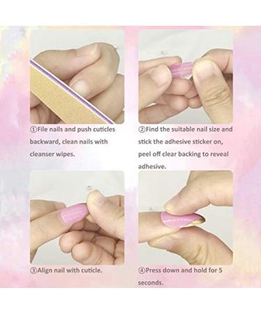 Jovono Black Red False Nails - Long Square Fake Nails for Women & Girls (24PCS) - Artificial Full Nail Set - Buy Online on GoSupps.com