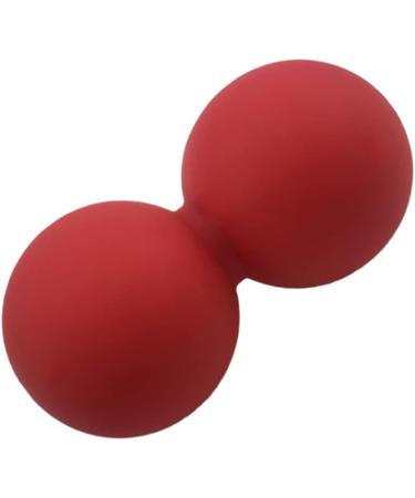 Solustrie Self Massage Peanut Ball - Double Massage Yoga Roller for Foot Sole & Whole Body Fitness Red - Buy Online on GoSupps.com