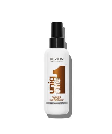 Revlon Professional Leave In Conditioner Gifts For Women / Men Vegan Hair Treatment For Shine & Frizz Control (150ml) Coconut All Hair Types Hair Treatment Single
