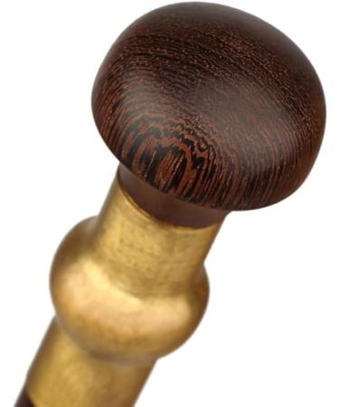 WoodeCane Solid Walking Stick WoodeCane Old MaRound Head Solid Wood GentlemaCrutches Walking Stick Handcuffs Walker Wenge for Elderly Senio Run forward - Buy Online on GoSupps.com