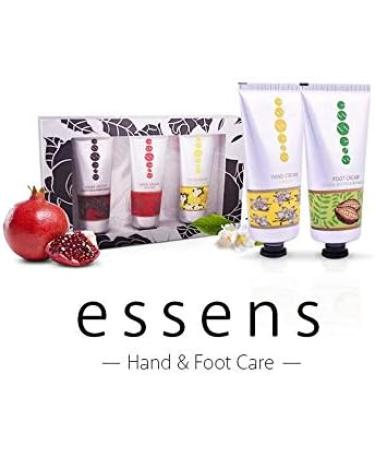 Hand Cream Set of 3x 30 ml - Mini Hand Creams Daily Moisturising Hand Creams Hydrating & Nourishing - Scents Honey & Jasmine Black Tea & Pomegranate Rose Oud - by Essens - Buy Online on GoSupps.com