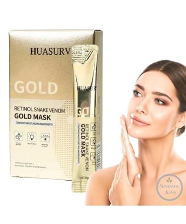 Retinol Snake Peptide Gold Facial face Peel Off Mask (Two Boxes) Anti-Wrinkle Deep Moisturizing Anti-aging Skin Care For Woman Men Sensitive All Skin