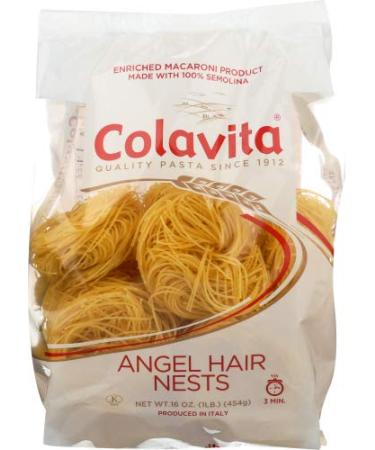 Colavita Pasta Nest Angel Hair 16 OZ (Pack of 2) - Buy Online on GoSupps.com