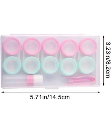 Erictions Couples Contact Lens Case - Travel-Friendly Eye Lens Box in Pink & Green for Women - Perfect for Beauty & Convenience - Buy Online on GoSupps.com