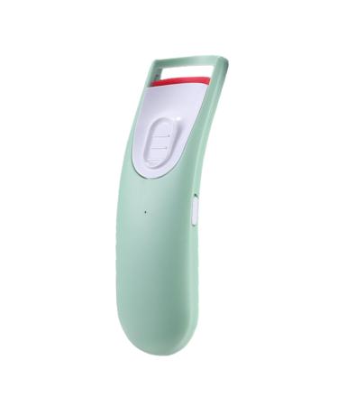 Heated Eyelash Curler - Electric Eyelash Curlers - Battery Powered Heated Lash Curler with Flexible Silicone Pad - Portable Heated Eyelash Curler - Fast Heating Up Naturally Lash Curler for Girls Green