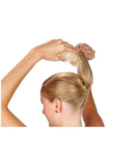 Set of 2 Beige Magic Hair Styling Donut Bun Rings for Women and Girls - 1 Large + 1 Small - Buy Online on GoSupps.com