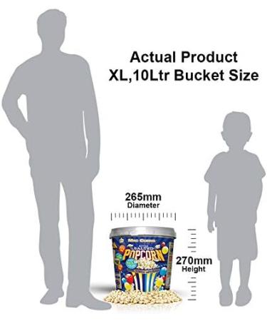 Mac-Corns Salted Popcorn 400g Mega Bucket - Traditional Buttered Popcorn - Buy Online on GoSupps.com
