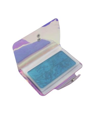 VNC Nail Art Stamp Plate Organizer - Pink Color Image Plate Holder for 6X12cm Stamping Nail Art Plate - 20 Slots - Buy Online on GoSupps.com